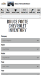 Mobile Screenshot of brucefootechevy.com